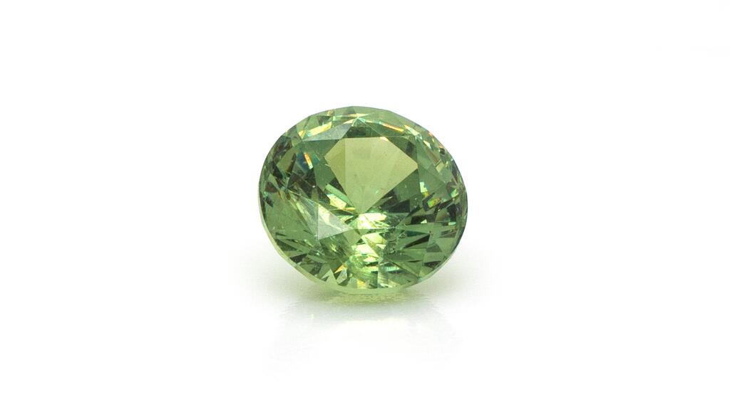 A round 1.43-carat demantoid garnet demantoid garnet